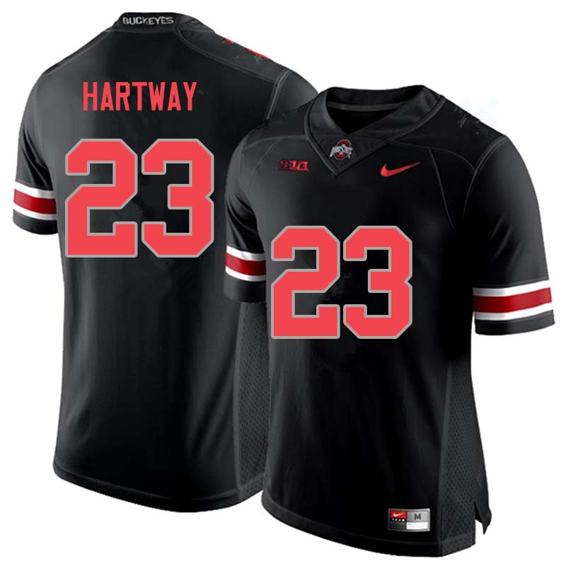 Ohio State Buckeyes #23 Michael Hartway College Football Jerseys Sale-Blackout